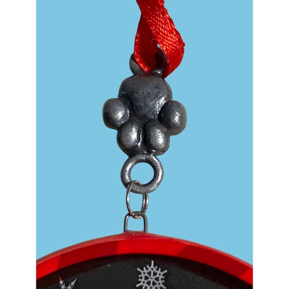 Keith Kimberlin Christmas Ornament W/ Kittens In Santa Hats Red & Black Decor - Picture 5 of 7